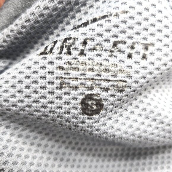 Nike LiveStrong Long Sleeve Gray Yellow Dri Fit Half Zip Top - Picture 6 of 7